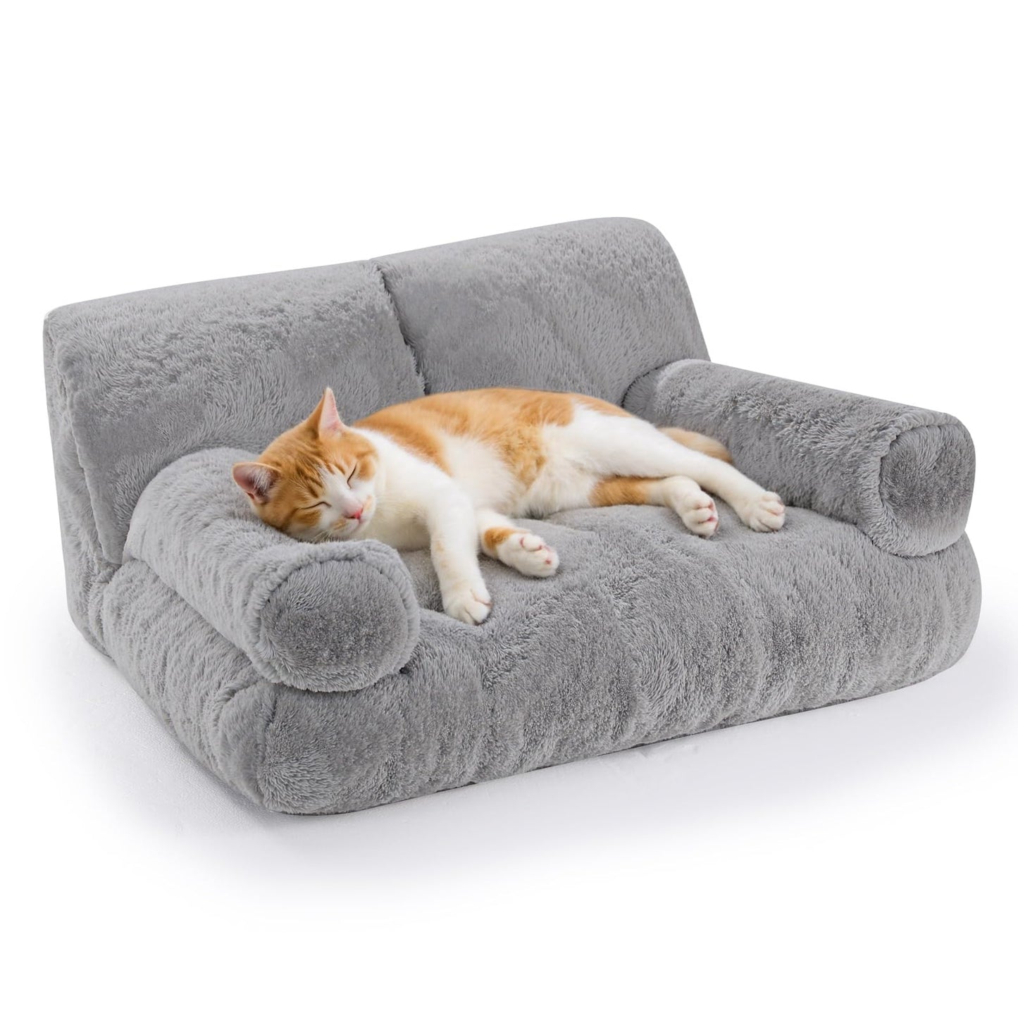 Orthopädisches Katzensofa mit abnehmbarem Bezug, Dunkelgrau 1