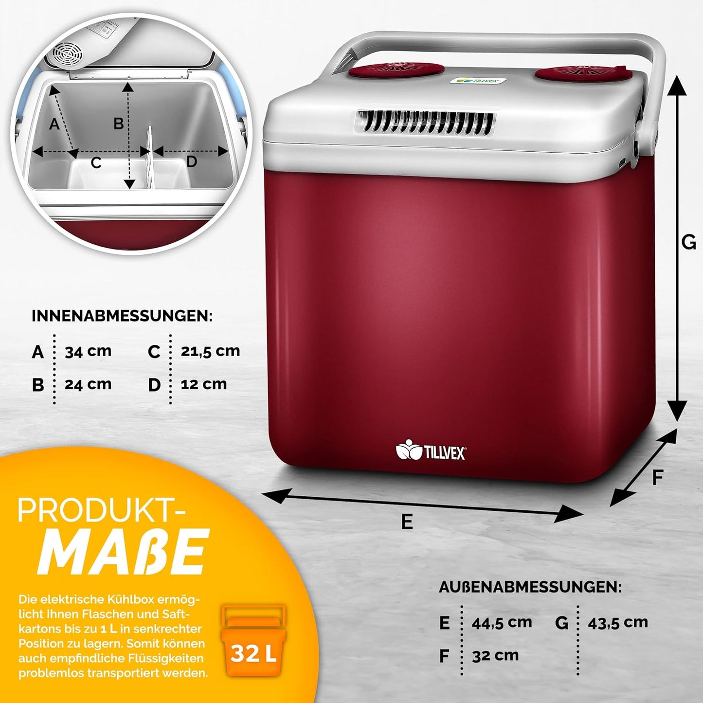 Elektrische Thermobox, Rot