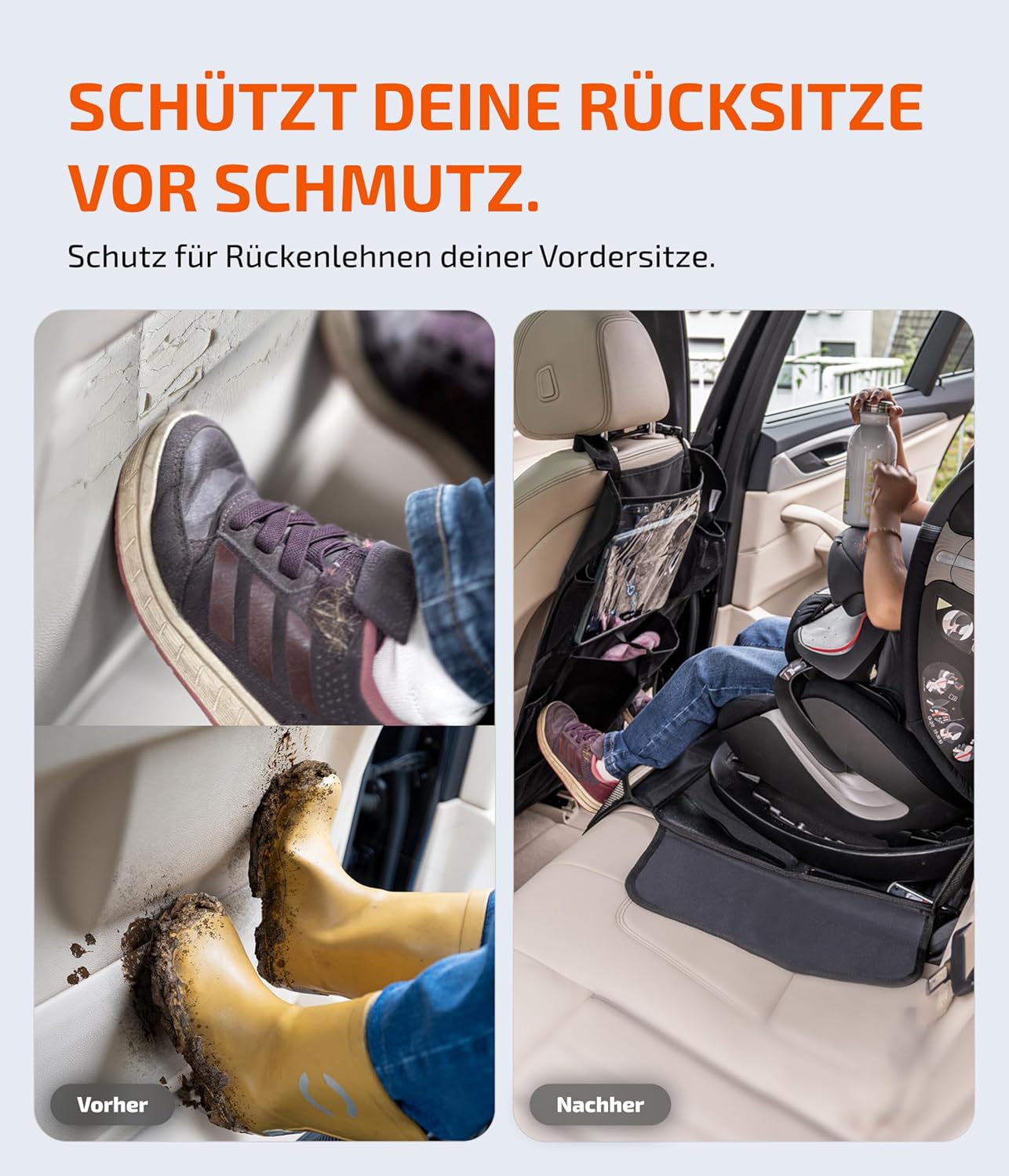 2er Set Rücksitz-Organiser, Tablet-fach 2 Stück
