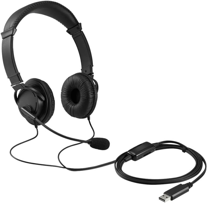 Hi-Fi USB-Kopfhörer mit Mikrofon und Lautstärkeregler