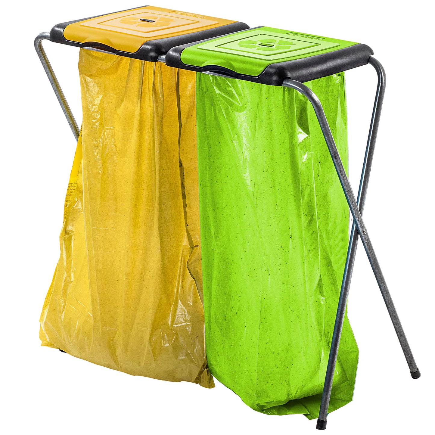Doppel-Müllsackhalter für Mülltrennung, Doppelt v2