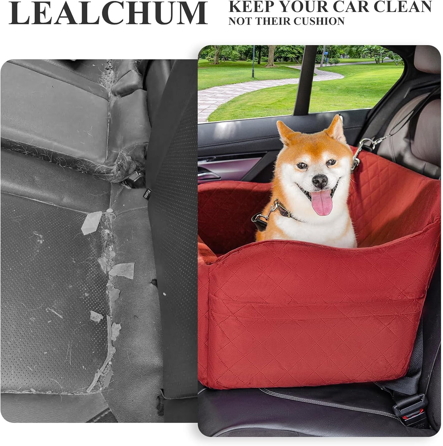 Haustier-Autositz für grosse Hunde, Red Large