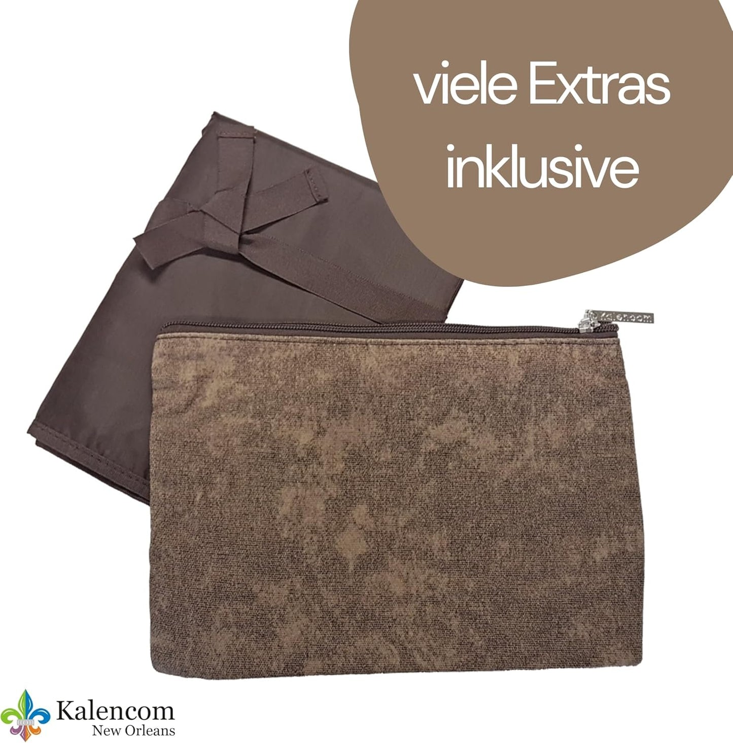 Stilvolle Wickeltasche mit Zubehör für Eltern, Braun