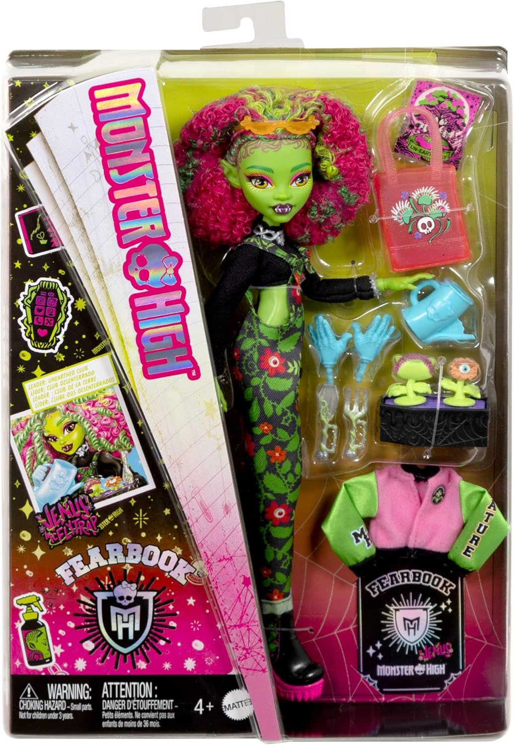 Fearbook Venus McFlytrap-Puppe mit Zubehör-Set, grün