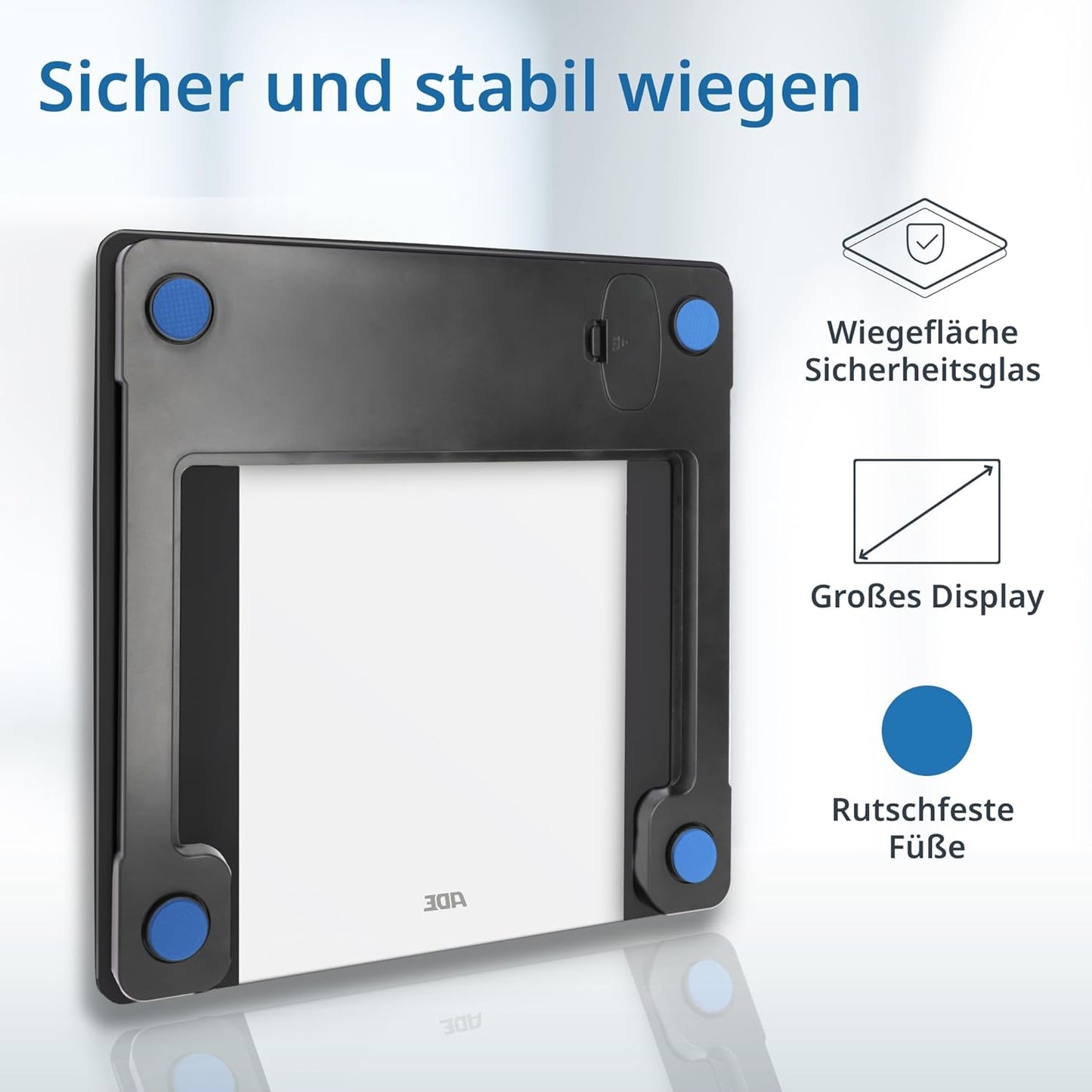 Körperanalysewaage Ines, Schwarz