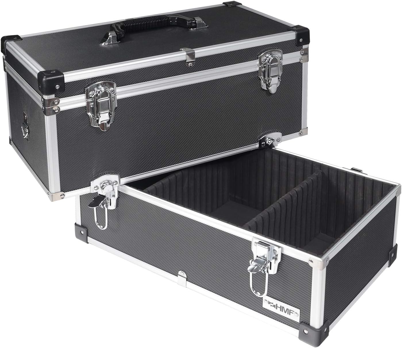 Leerer Werkzeugkoffer aus Aluminium 2 Etagen, 2 Etagen