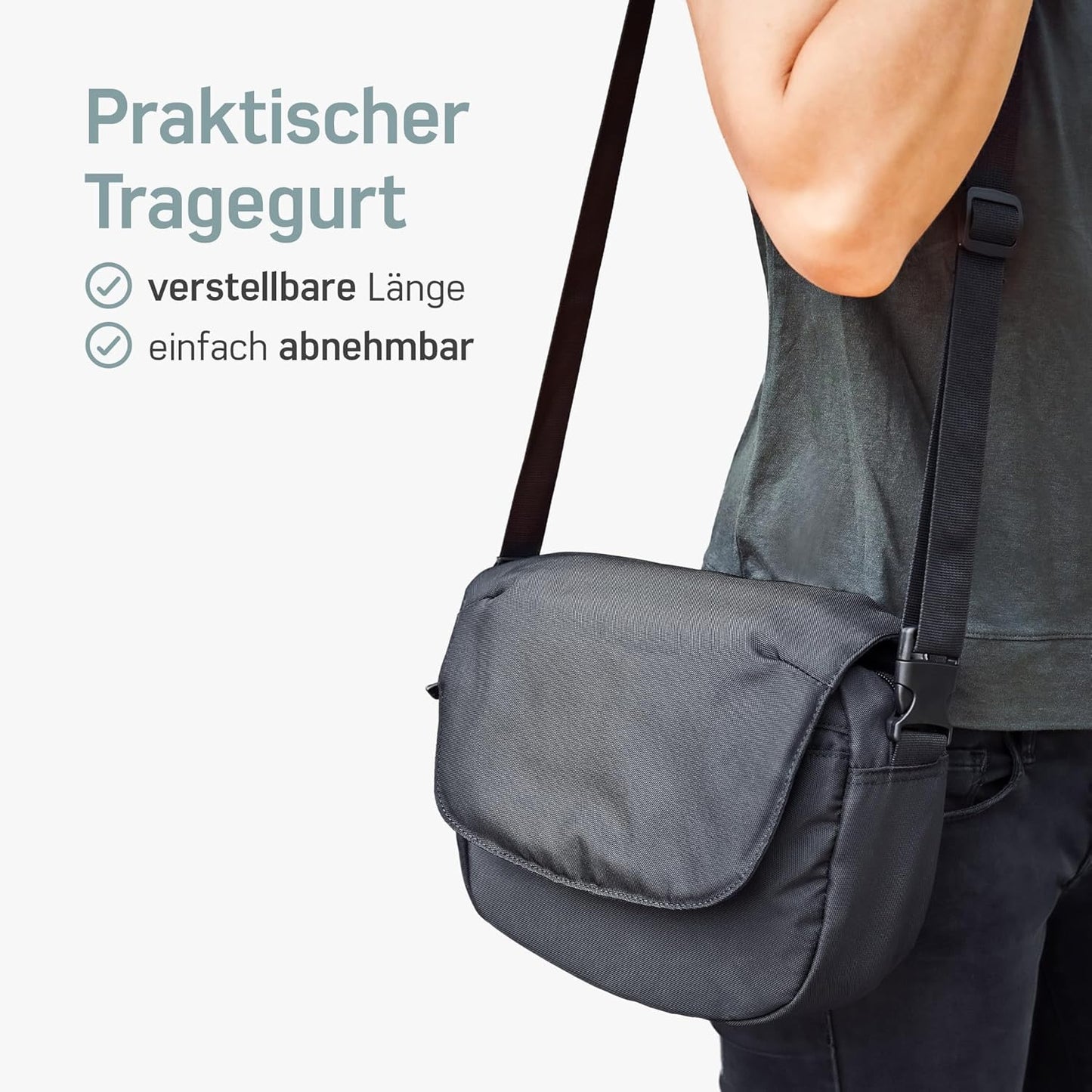 Lenkertasche KLICKfix, Ohne Adapter, Schwarz