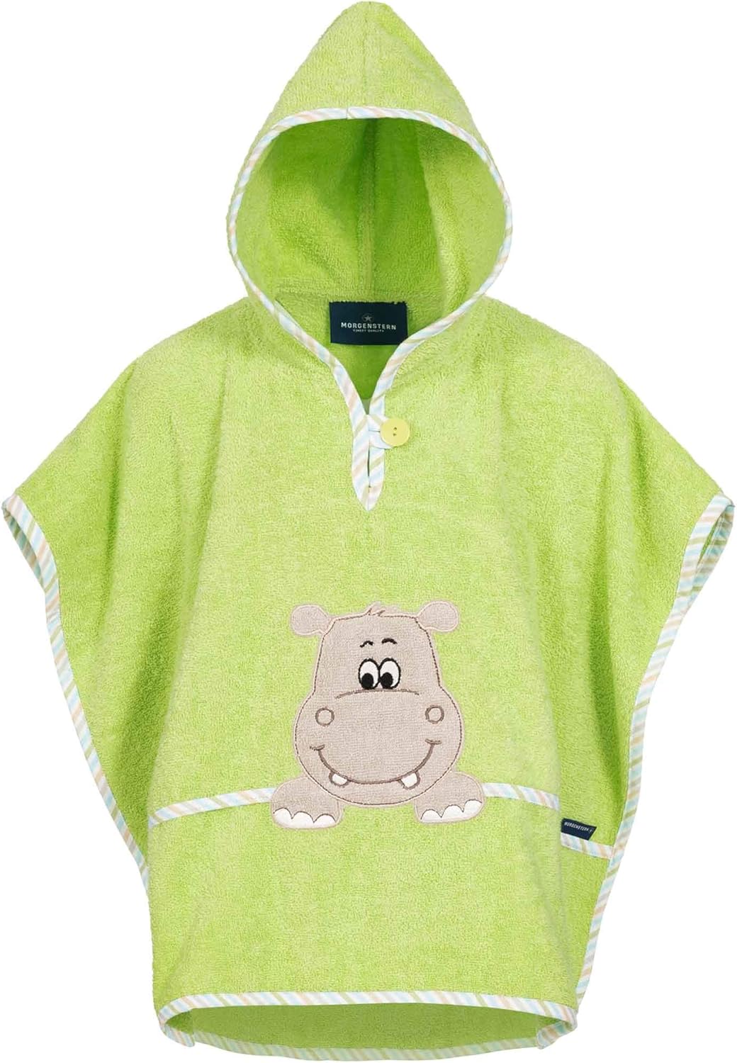 Badeponcho mit Kapuze, 1 Stück (1er Pack) Grün