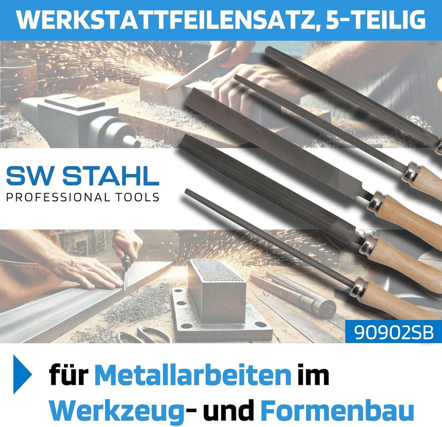 5-teiliger Werkstattfeilensatz 90902SB
