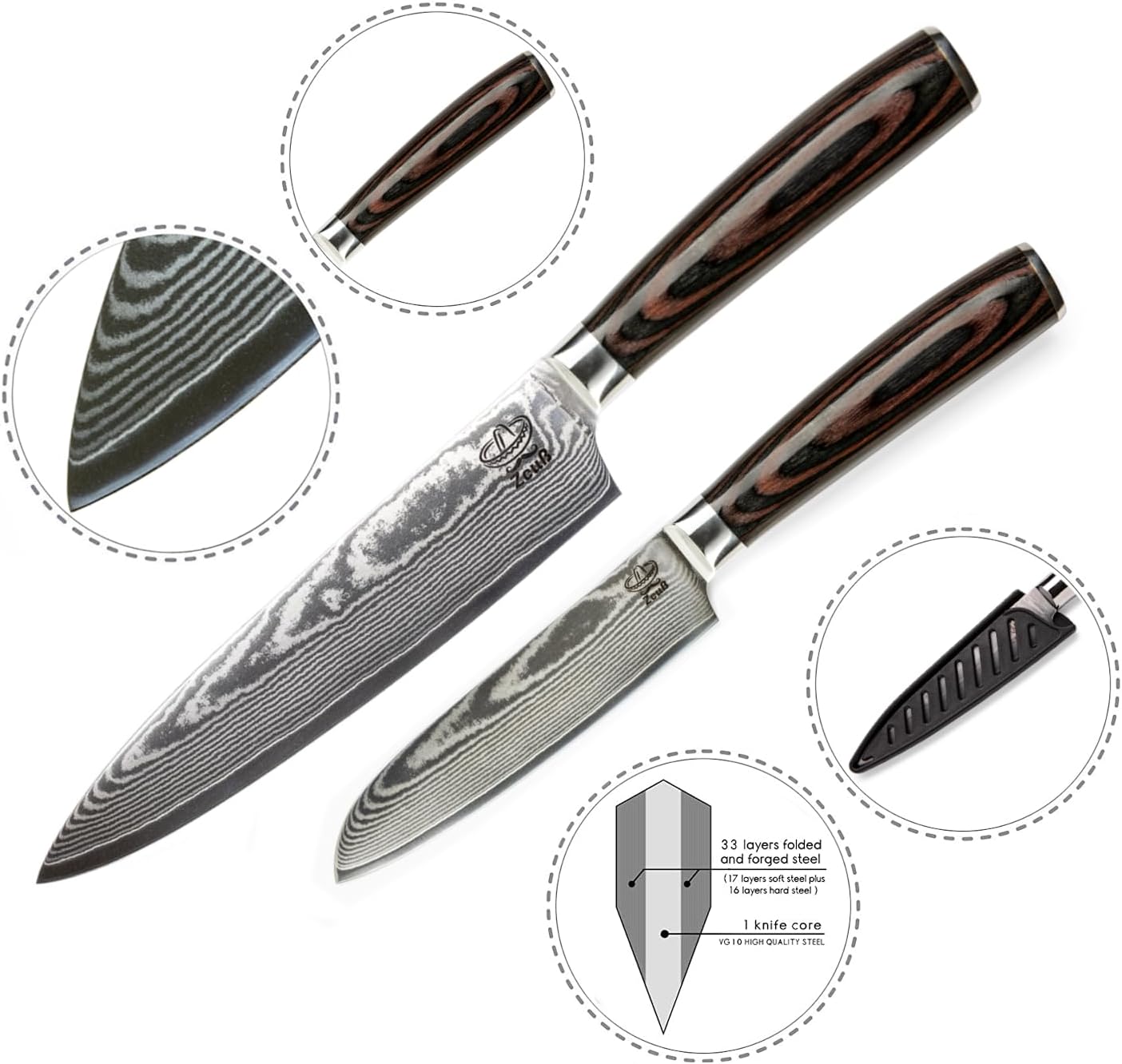Damastmesser-Set
