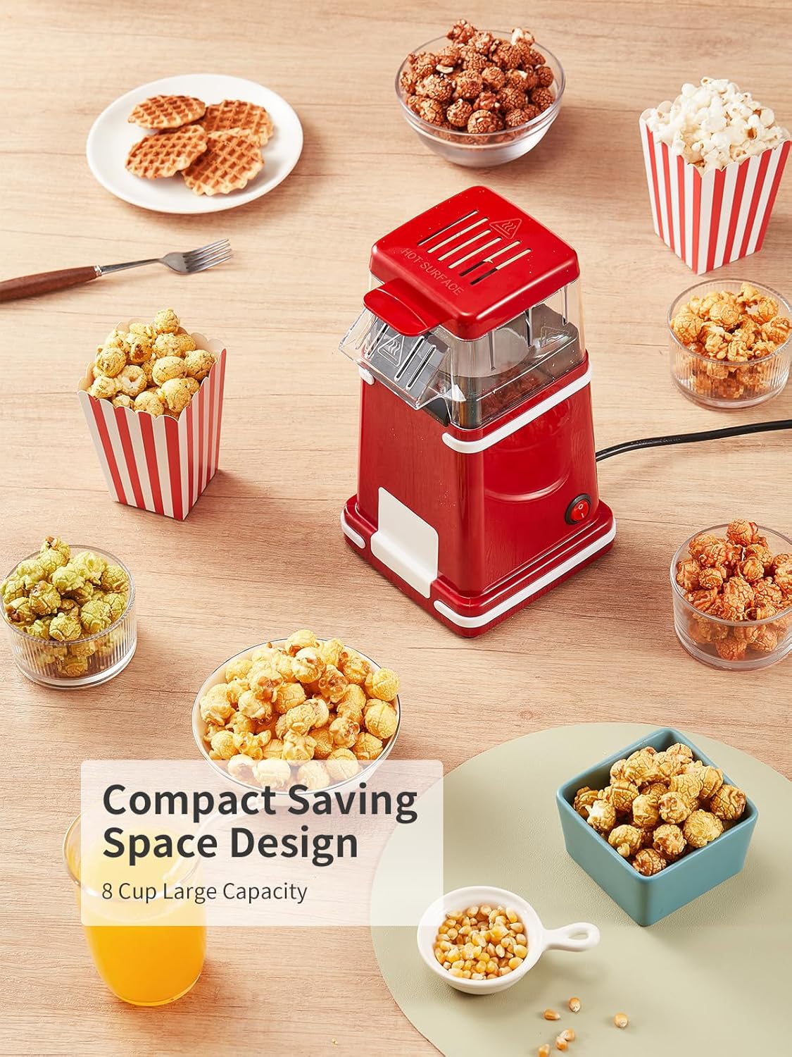 Retro-Heissluft-Popcornmaschine