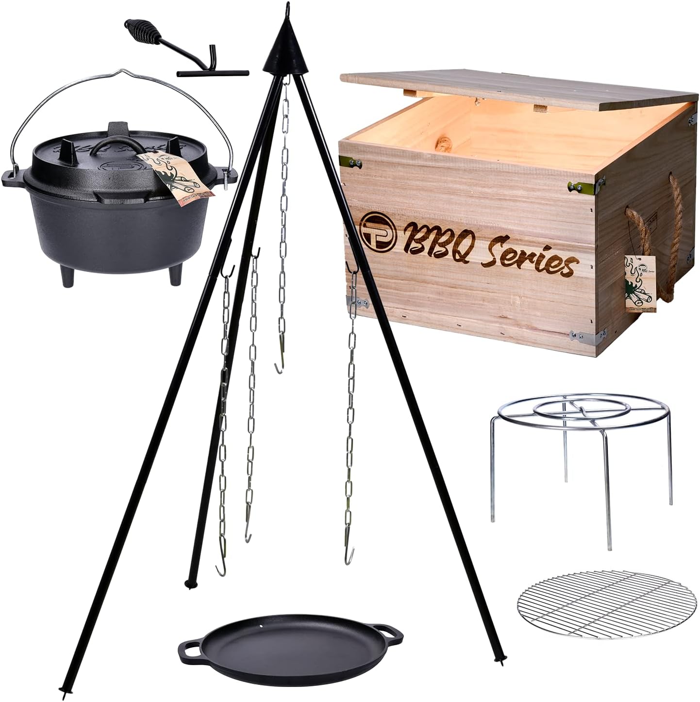 BBQ Dutch-Oven Tripod Set