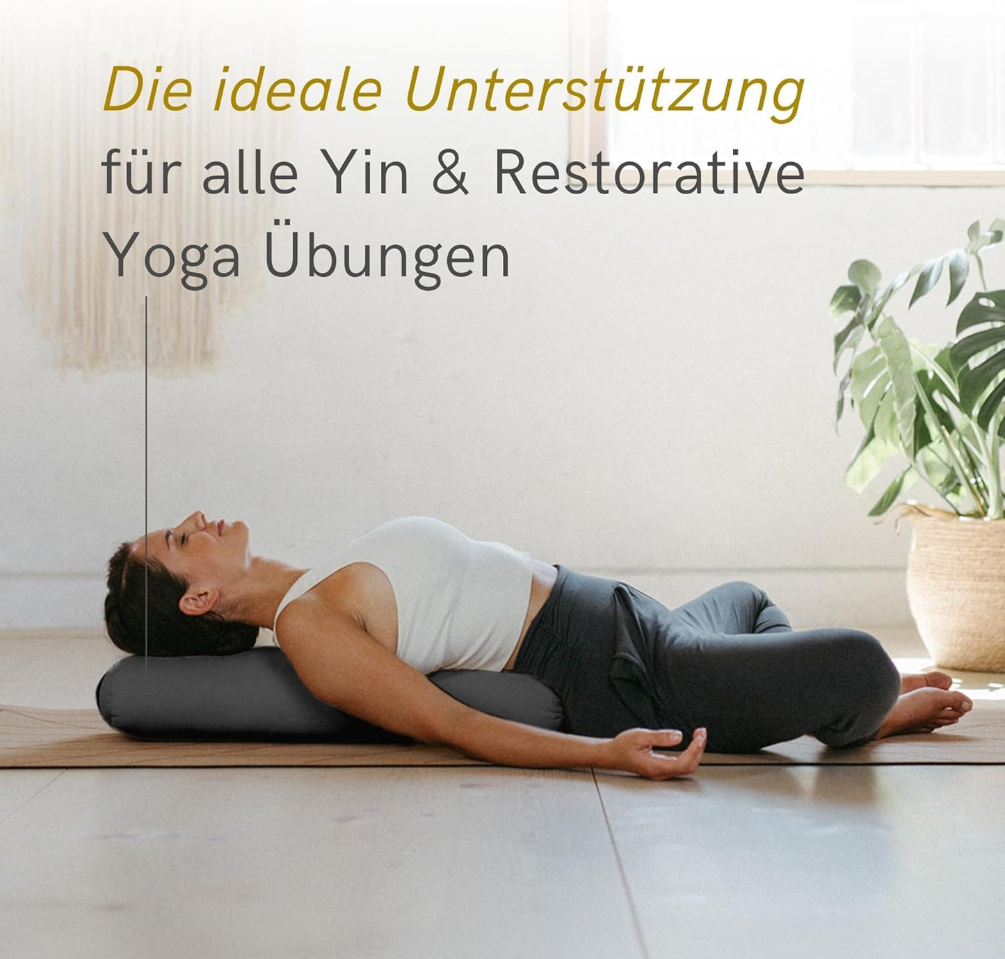 Yoga Bolster RESTORATIVE S, Anthracite