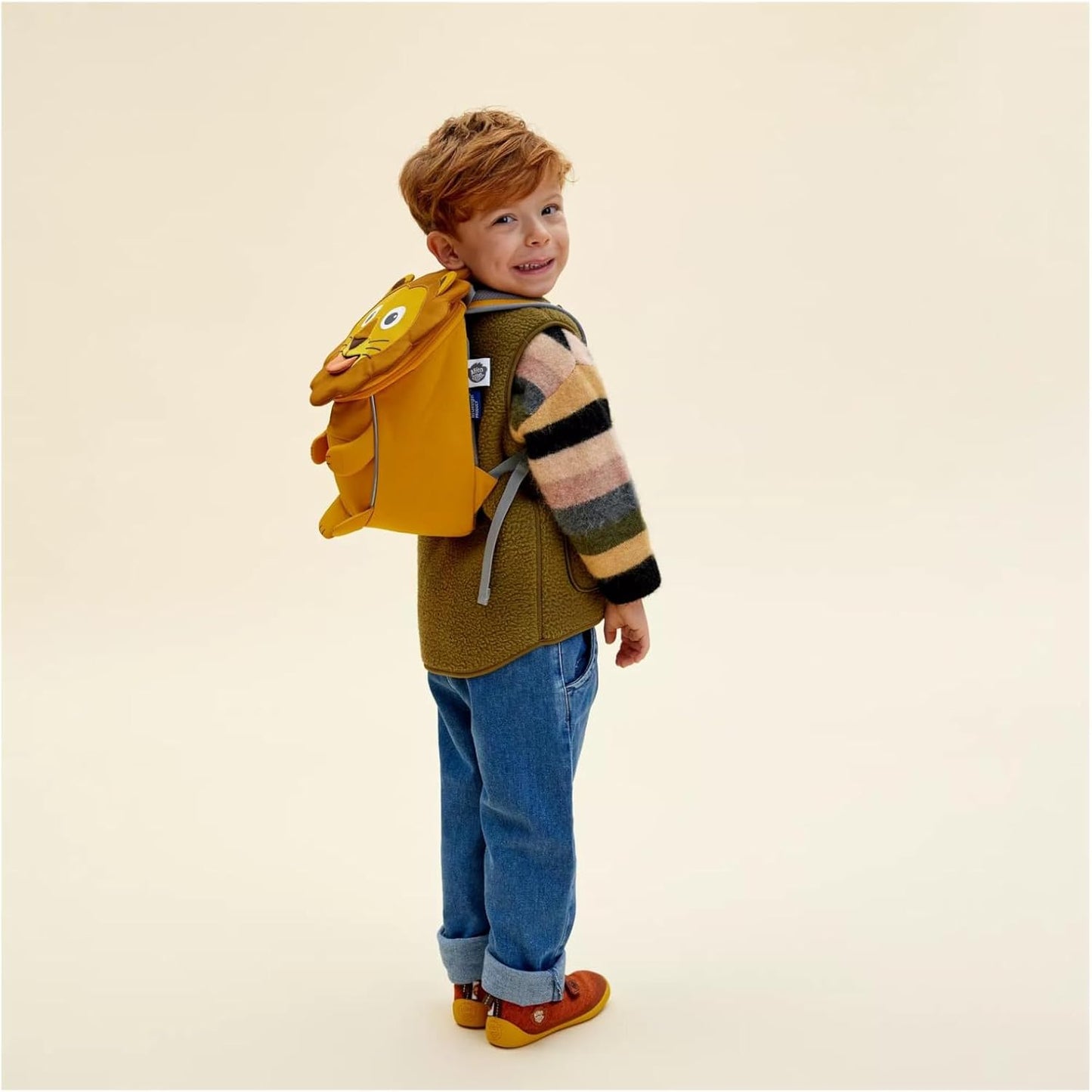 Kinderrucksack Kleiner Freund, Einheitsgrösse Löwe - Gelb