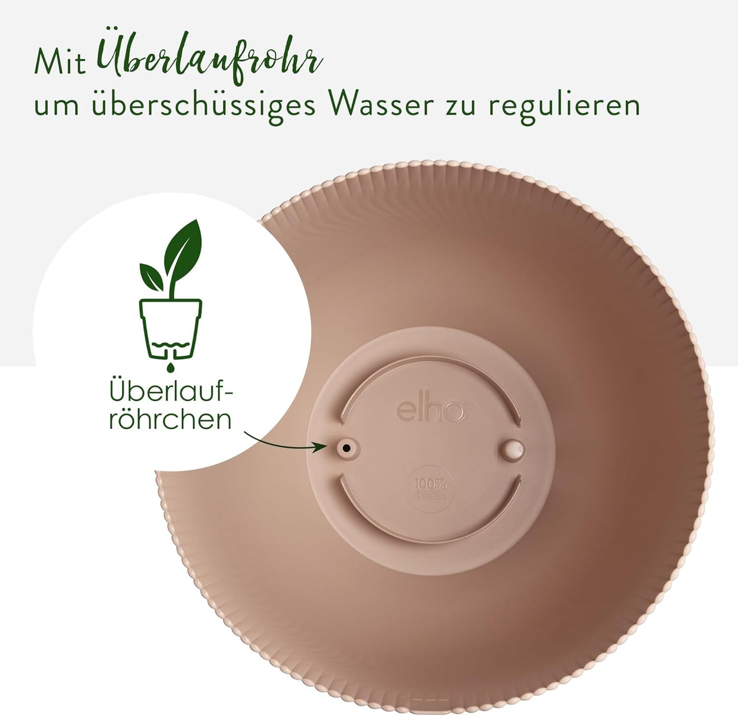 Runder Blumentopf Sereh, 47 cm Cool Clay