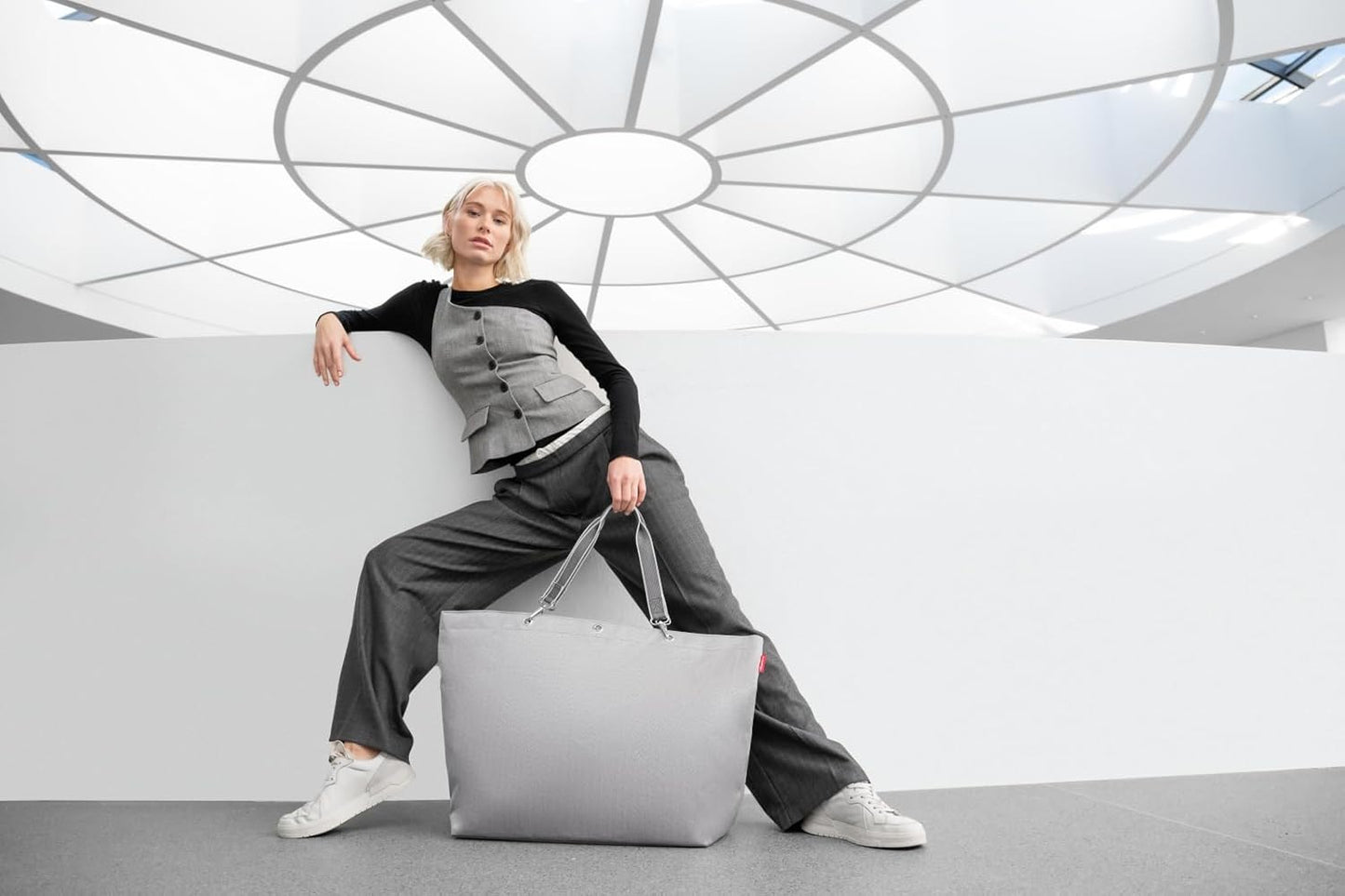Shopper XL - Herringbone Grey, Herringbone Grey