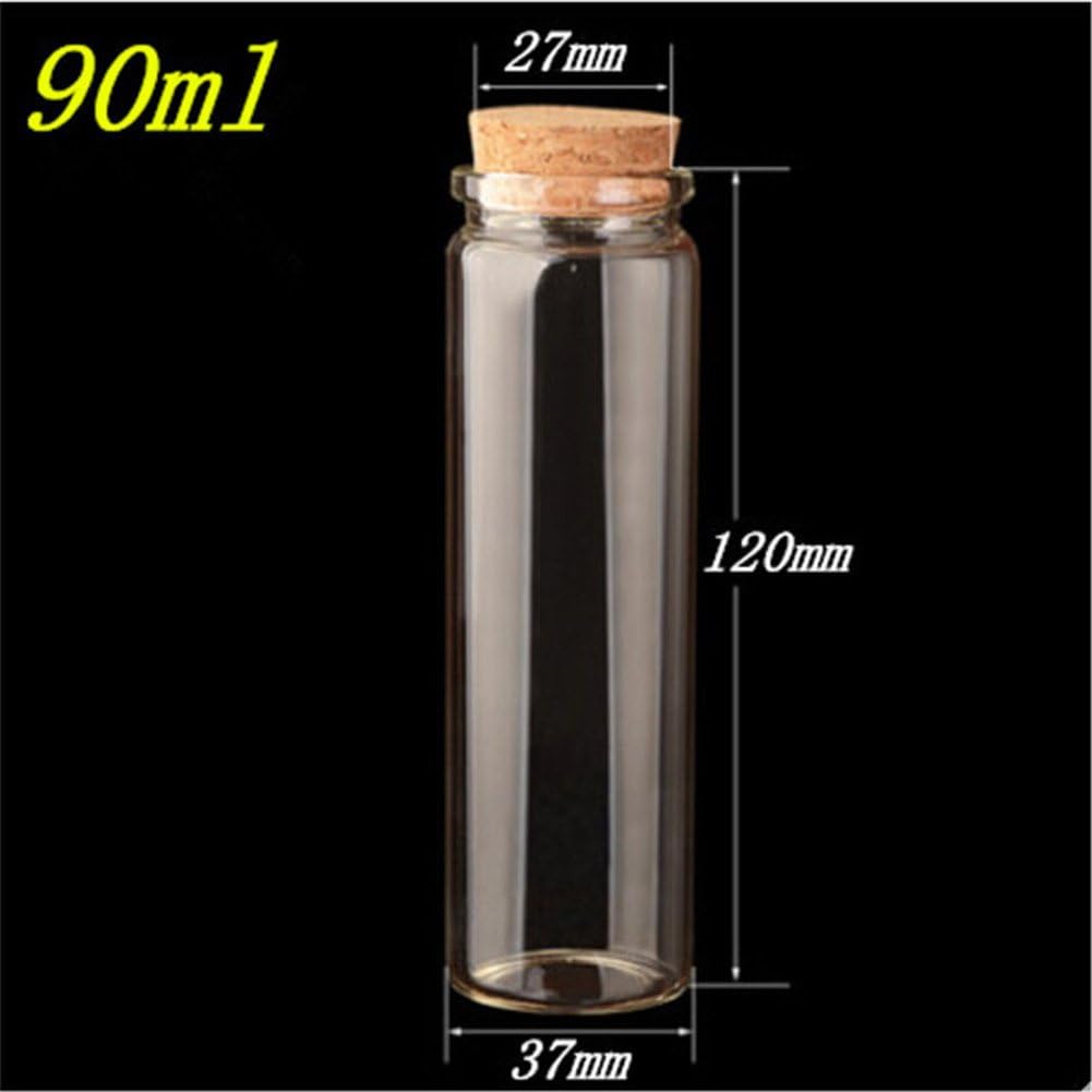 Glasflasche mit Korkstopper, 12|90ml