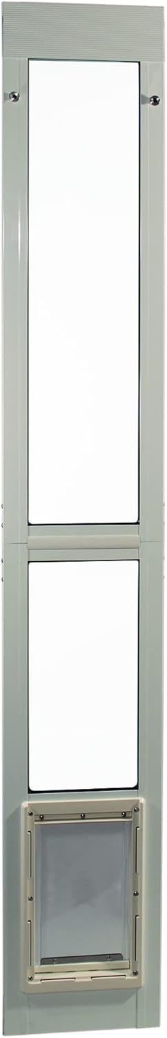 Terrassentür für Haustiere, Weiss/Opulenter Garten|7" x 11-1/4" Flap Size