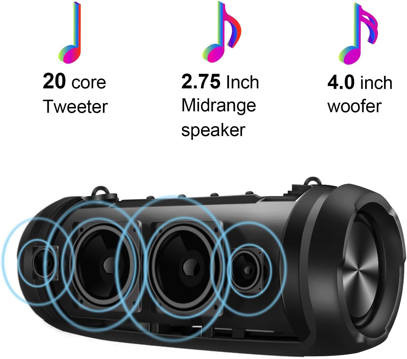 Bluetooth Lautsprecher, Schwarz