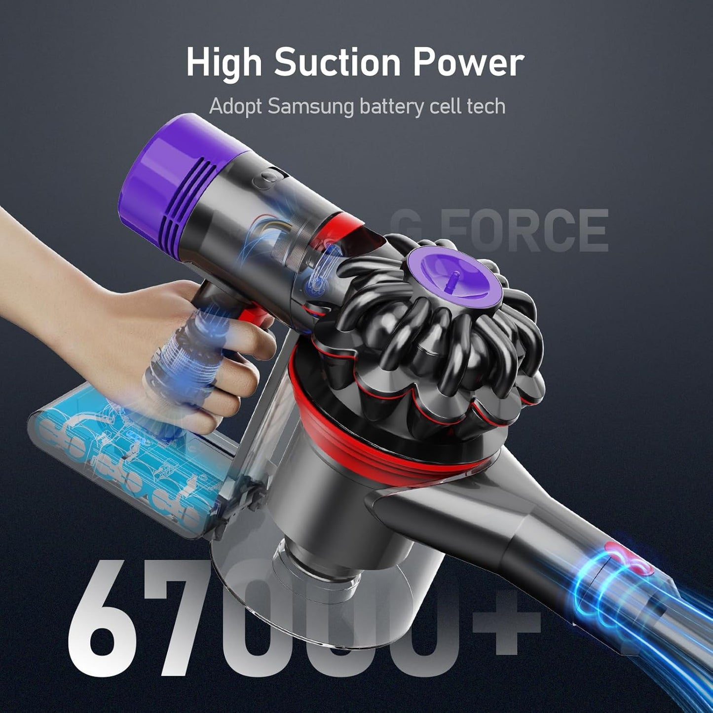 Ersatzakku für Dyson V8, V8 6.5Ah