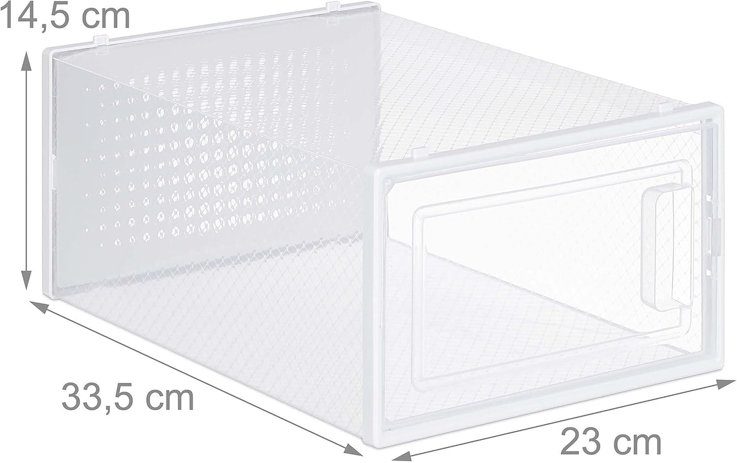 Schuhorganizer 12er Pack, stapelbare Schuhboxen