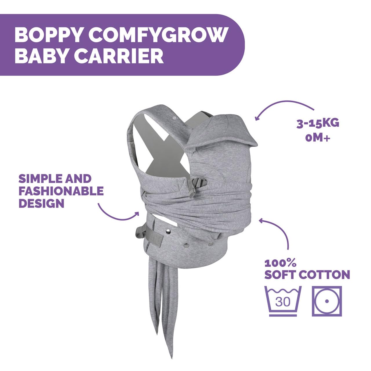 Babytrage ComfyGrow, ComfyGrow Grau