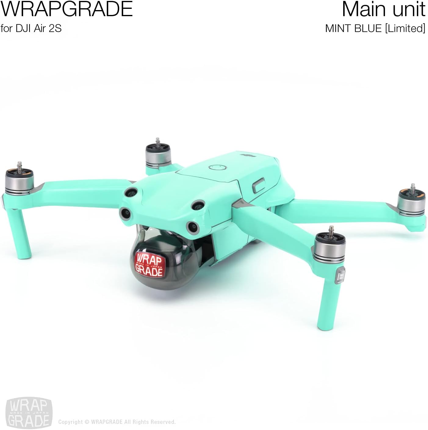 Schutzfolie für DJI Air 2S Drohne, MINT BLUE