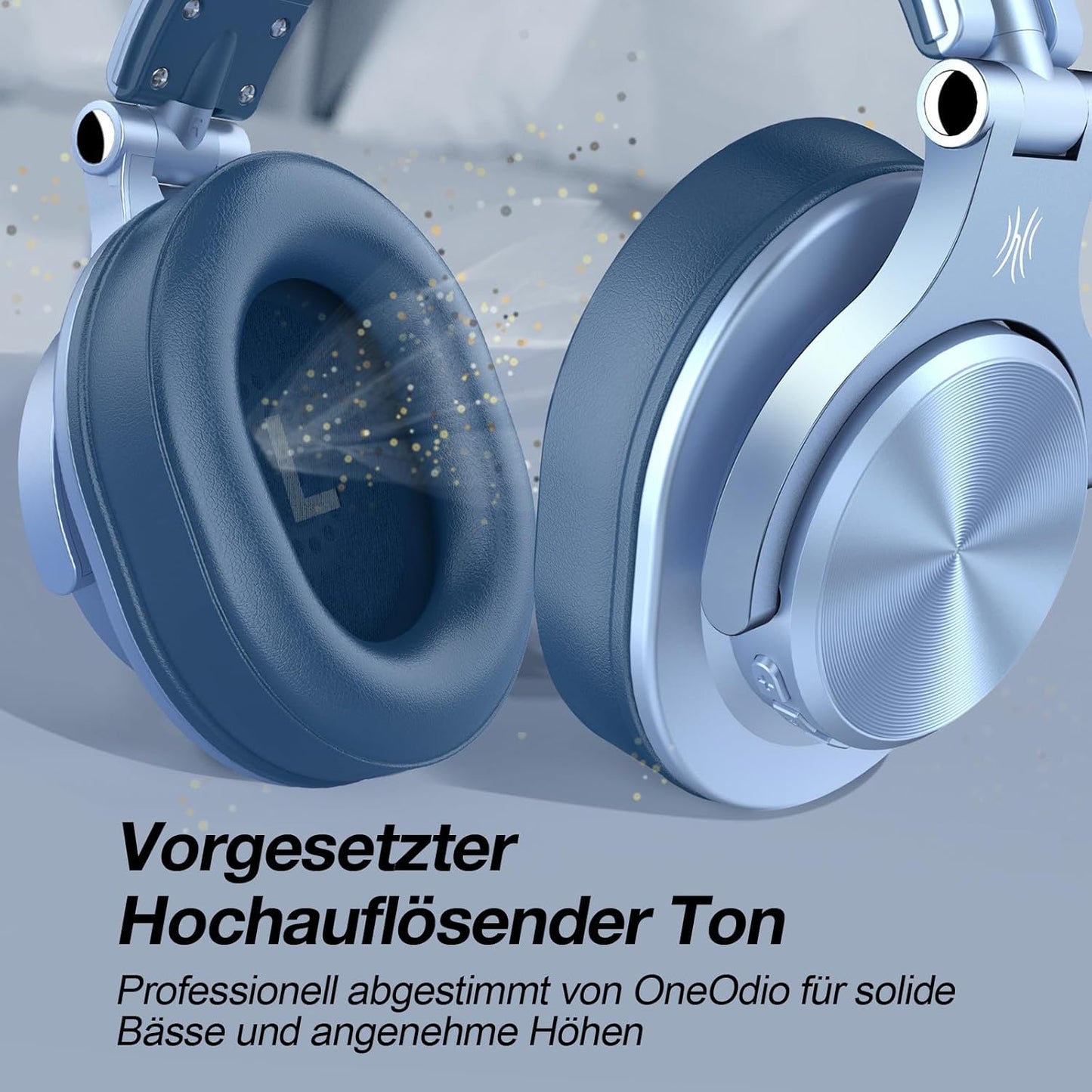 Bluetooth Over-Ear Kopfhörer mit HiFi Stereo, Himmelblau