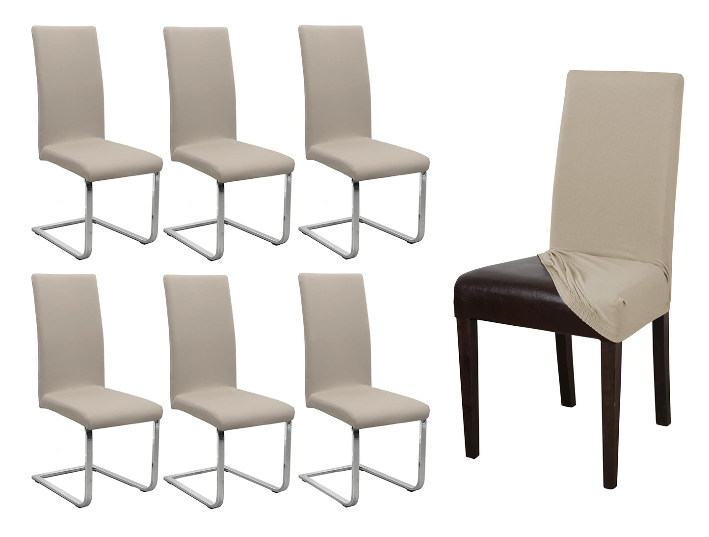 Stuhlhussen, Beige