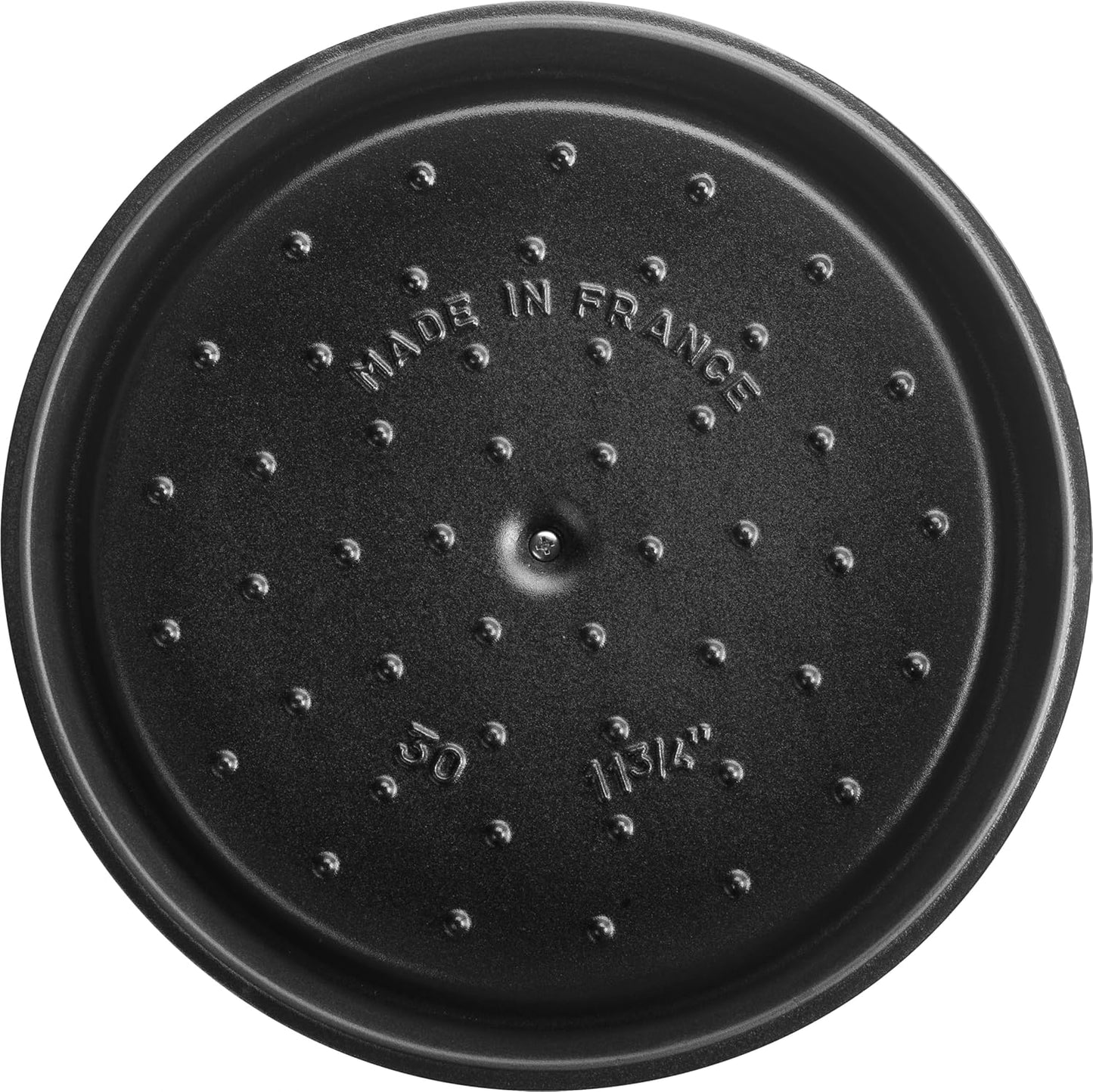 Gusseisen Bräter Cocotte, 30 cm Graphit-Grau