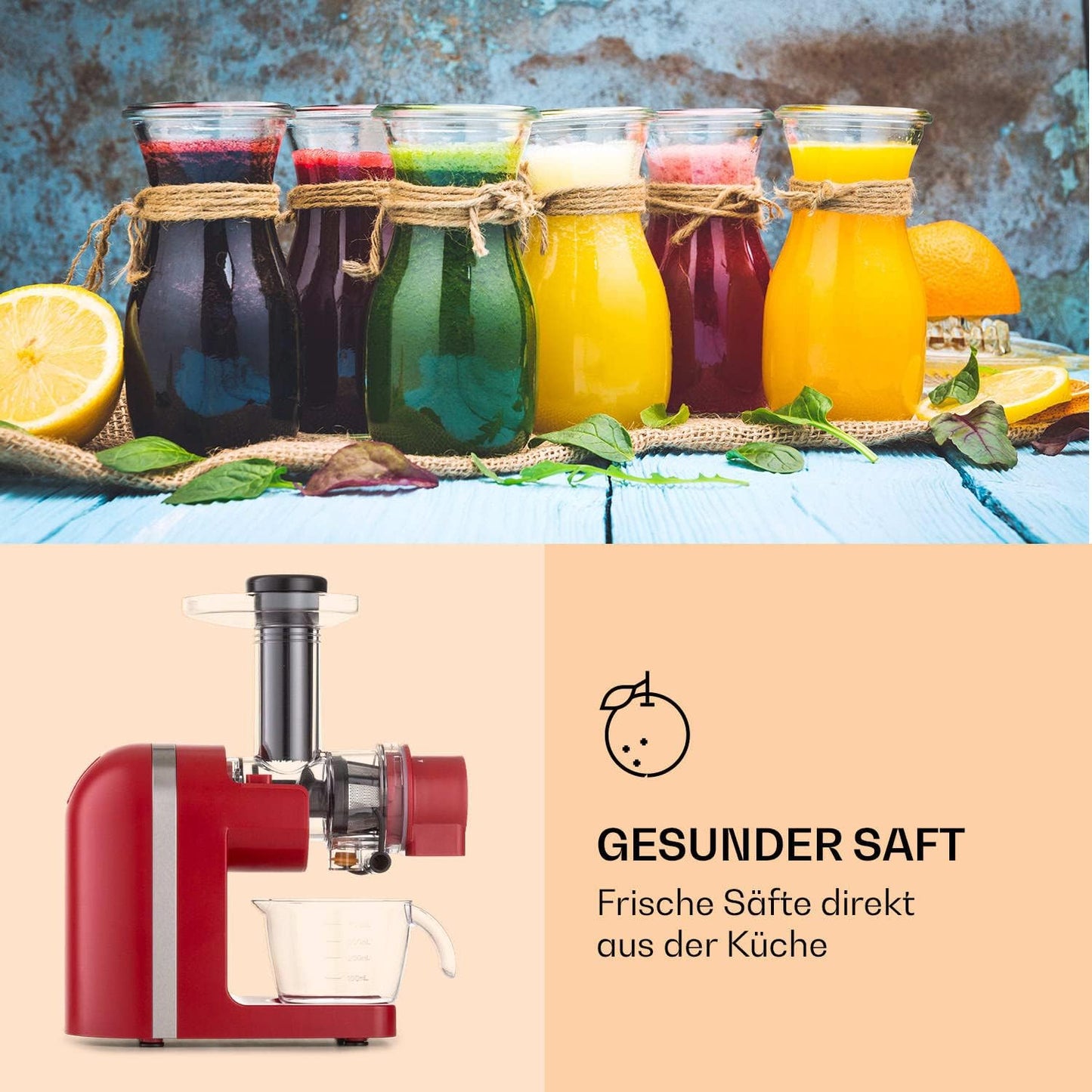 Bella Elegance Saftpresse, Rot