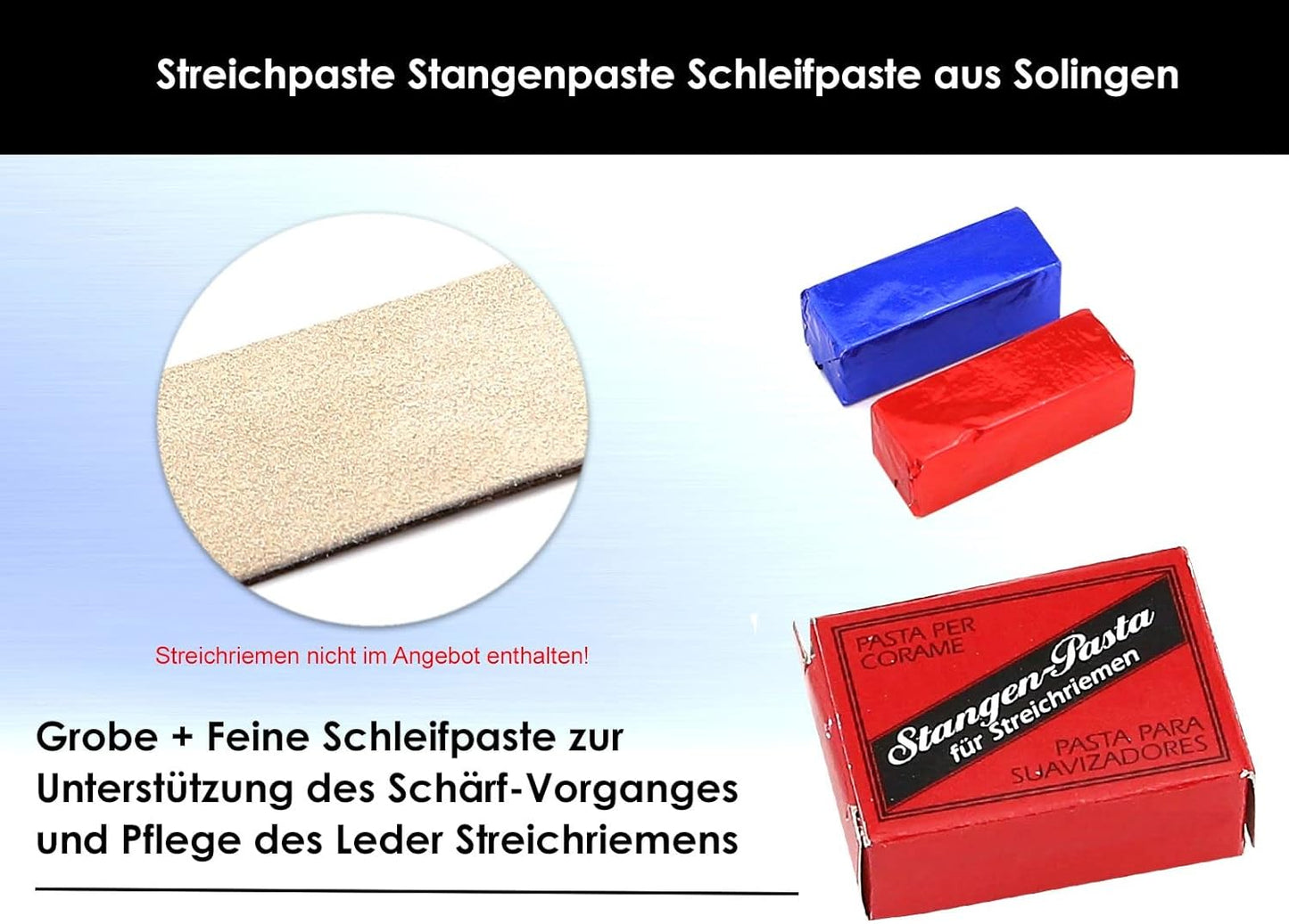 Rasiermesser Set mit Streichriemen