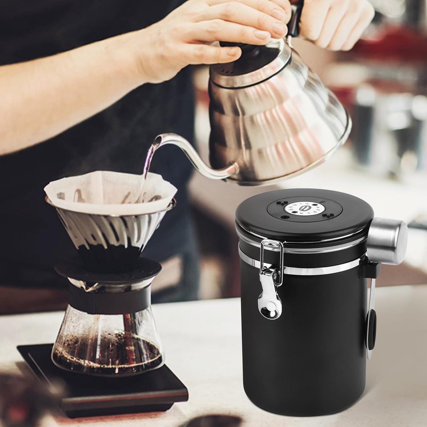 Luftdichter Kaffeebehälter, Bk