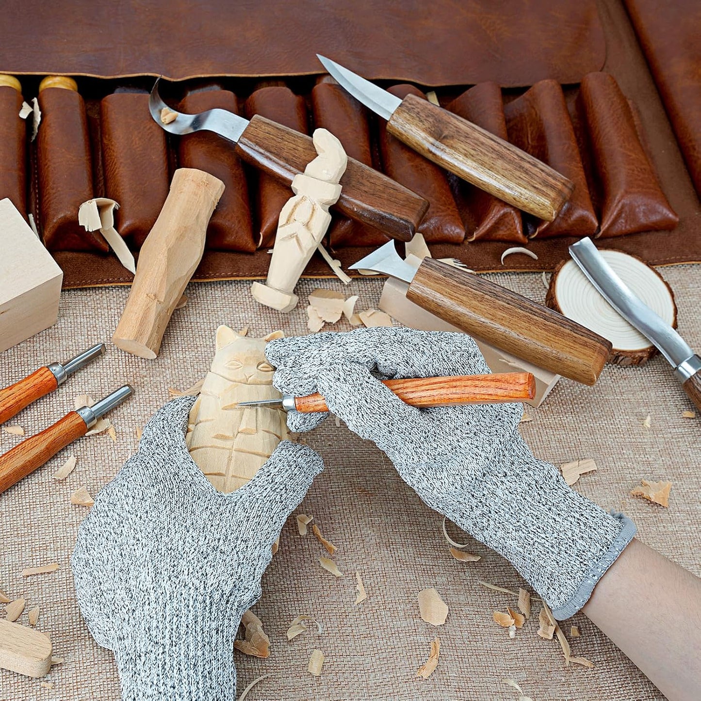 Holzschnitzwerkzeug-Set, 20-Stück