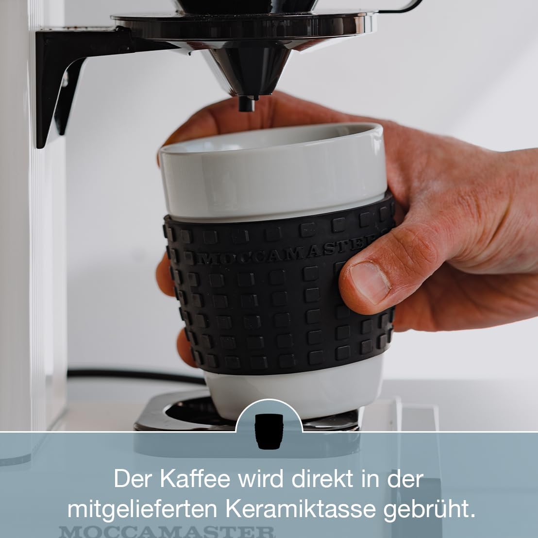 Filterkaffeemaschine Cup One, Cream