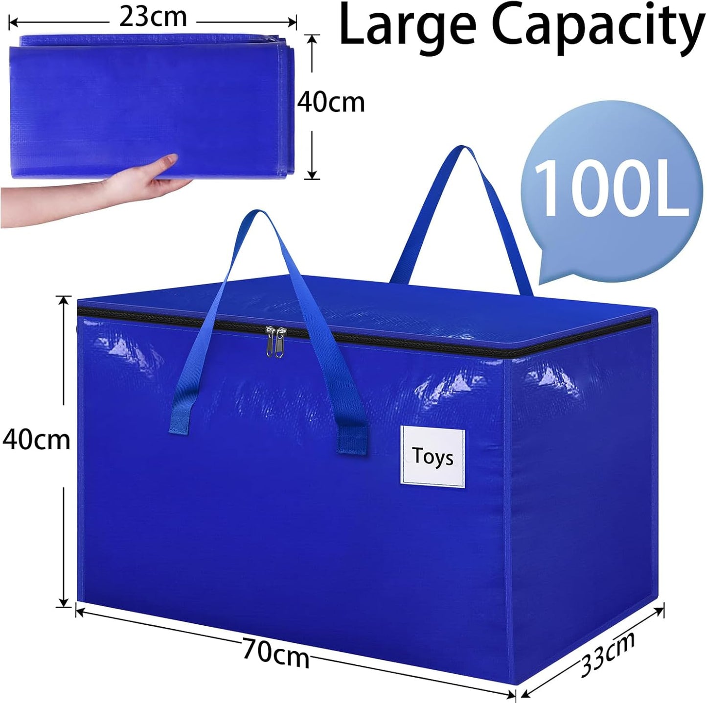 Umzugstaschen Set, 4-Pack (100 L) Blau