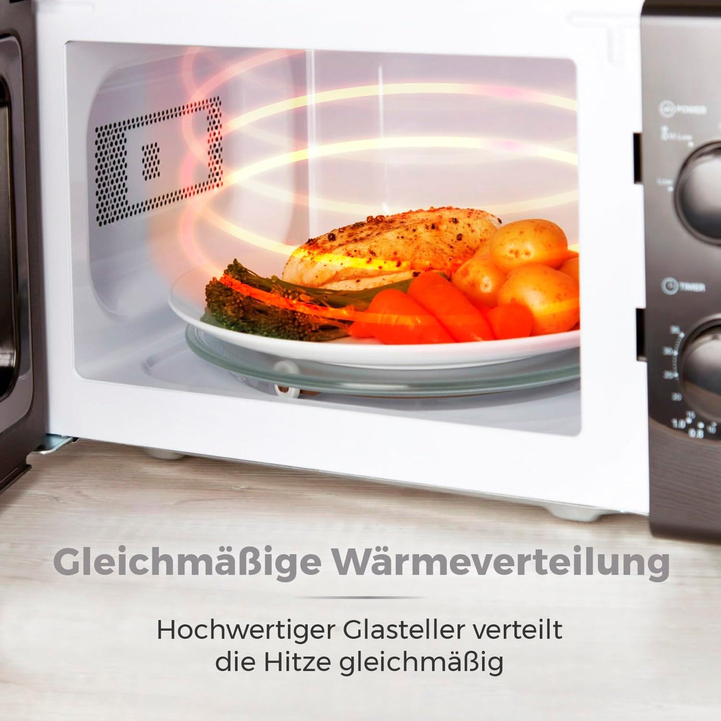 Mikrowelle T24034BLK, Schwarz