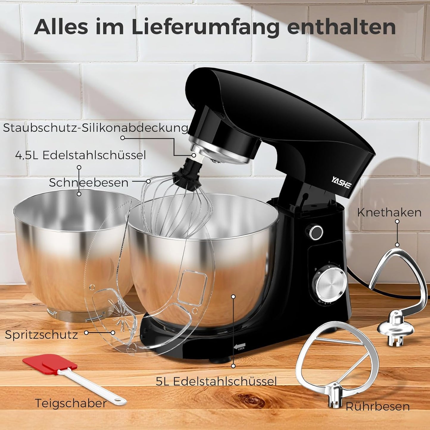 Küchenmaschine mit Zubehör