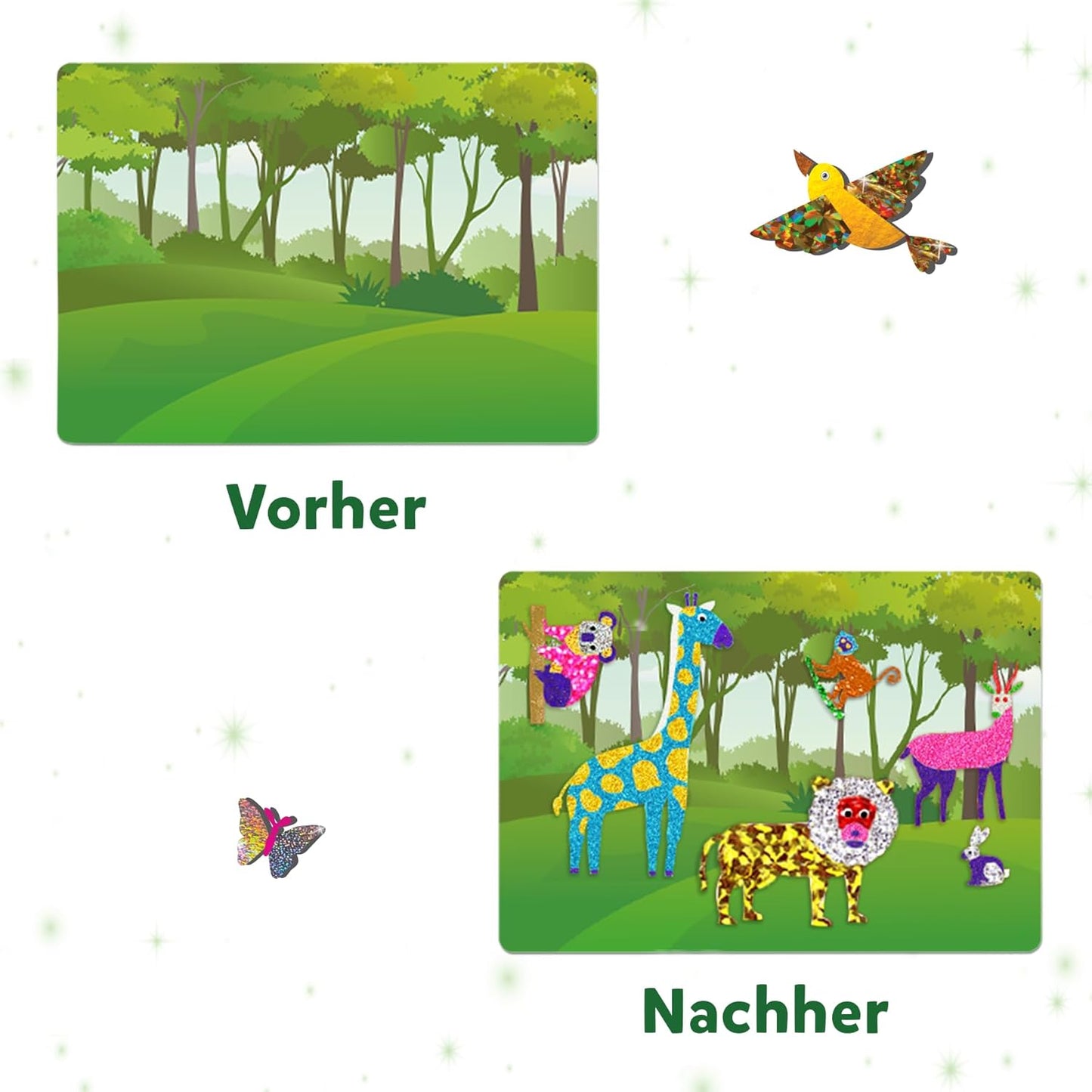 Folienspass - Bastelset Welt der Tiere für Kinder (4-9 Jahre), 2. Welt Der Tiere