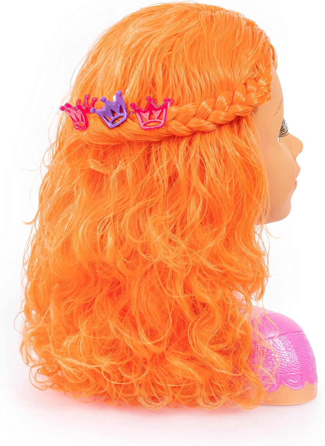 Frisierkopf Charlene Super Model mit Zubehör, Rot Orange