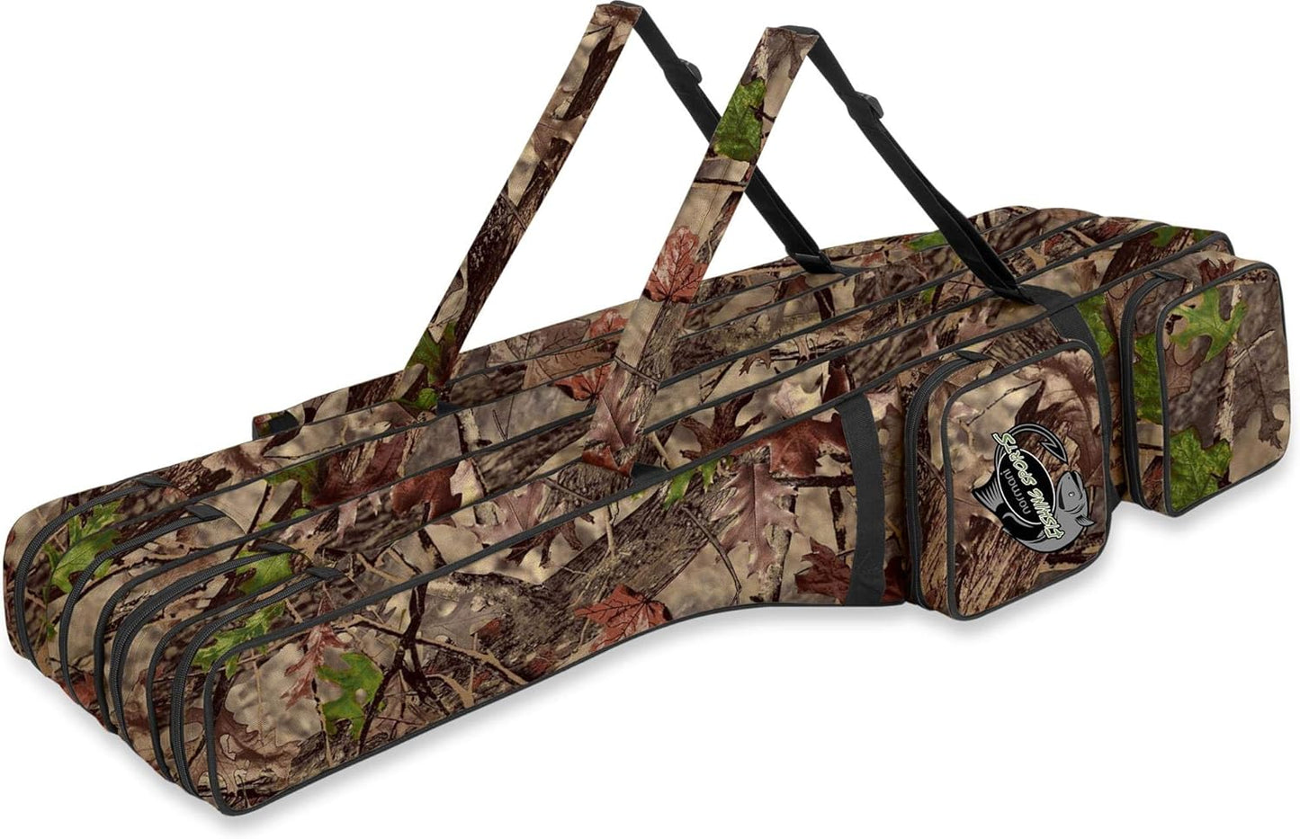 Rutentasche Angelkoffer mit 4 Innenfächern, Hunting Camo 4 Innenfächer 170 cm