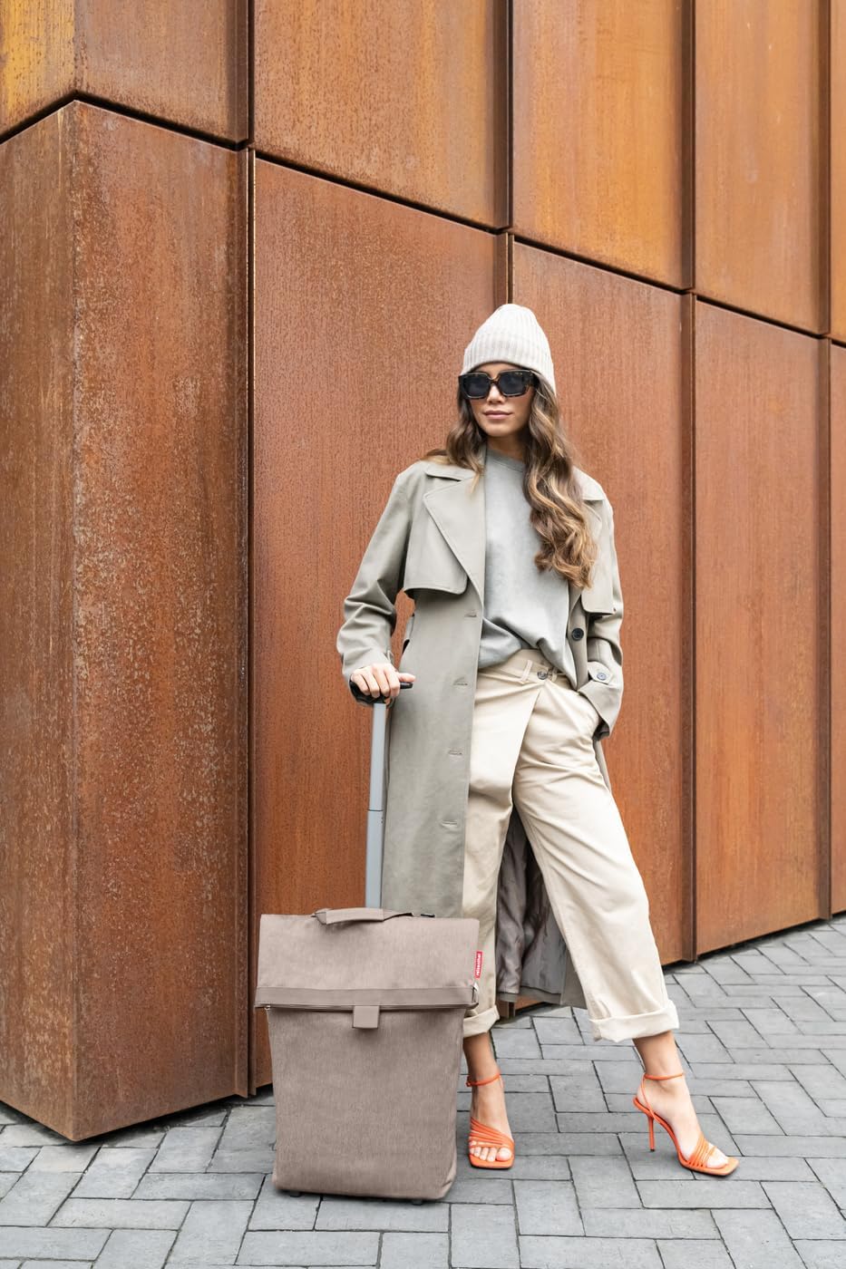 trolley M herringbone mokka, Herringbone Mokka