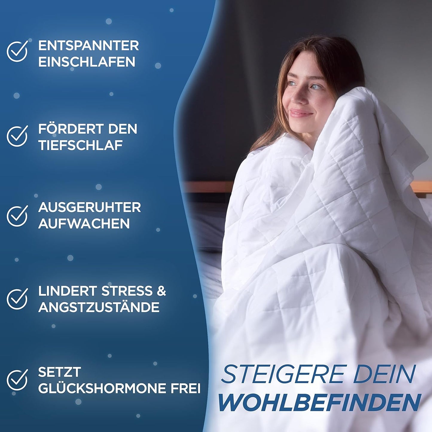 Gewichtsdecke 5kg, 135 x 200 cm 5.0 Kilogramm