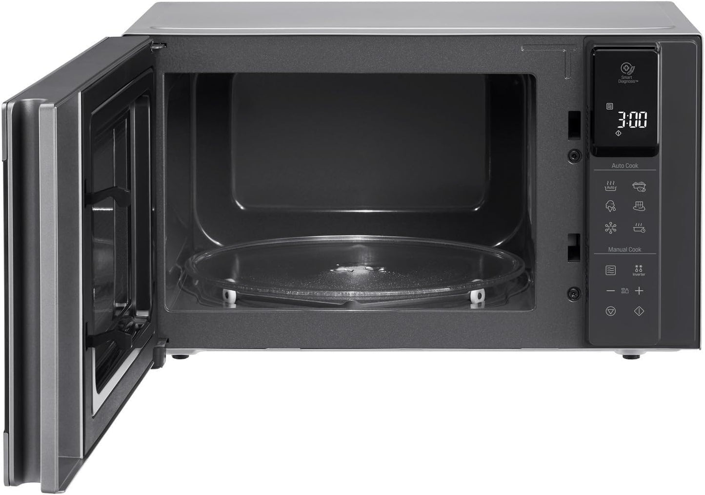 Mikrowelle MS2595CIS mit Smart Inverter Technologie, Solo-Mikrowelle, Edelstahl Silber 2