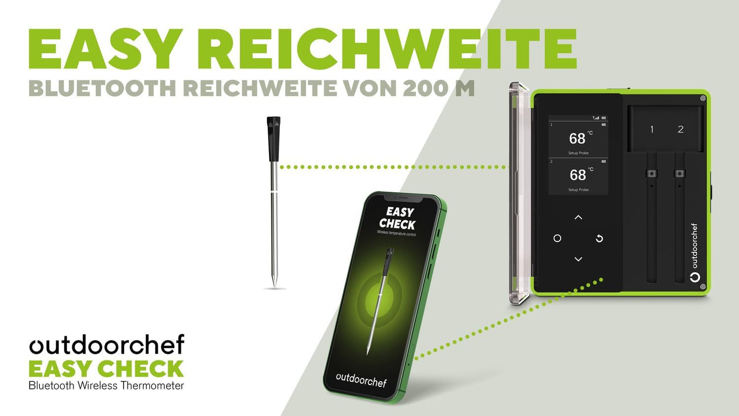 Easy Check Bluetooth Grillthermometer mit App