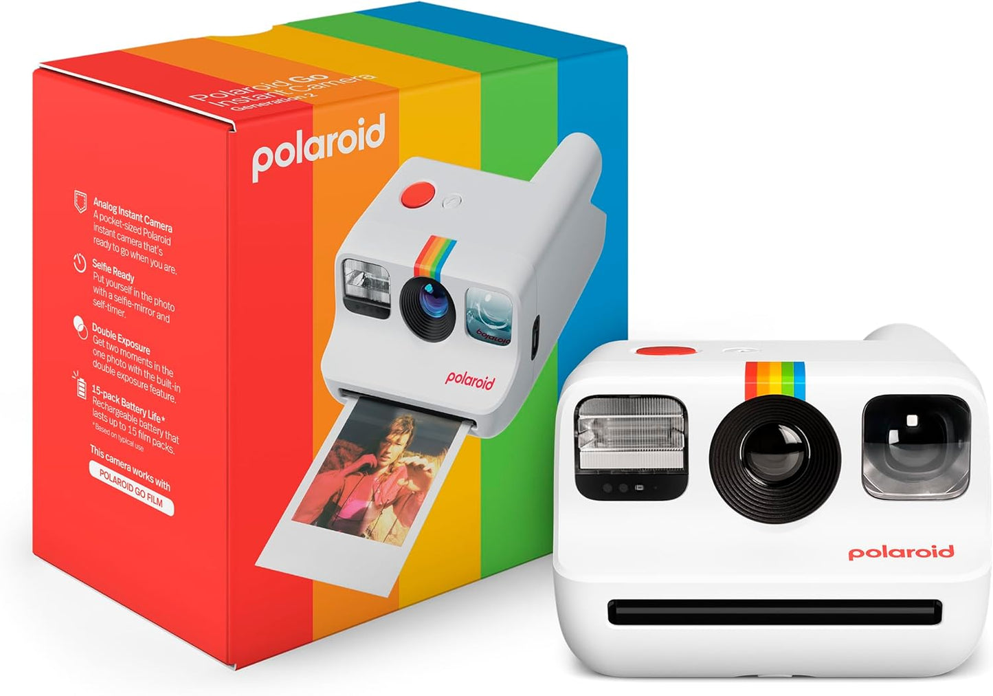 Instantkamera Go Generation 2, Weiss|Nur Kamera