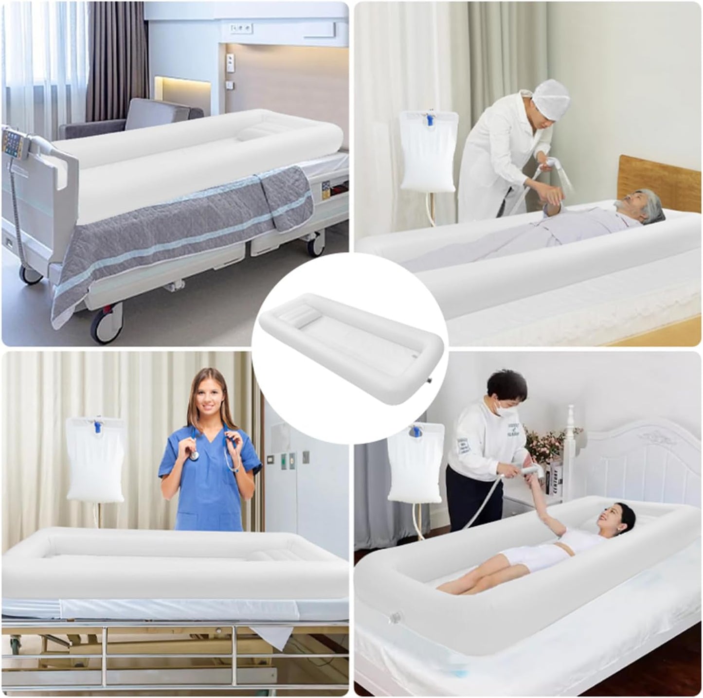 Aufblasbare Badewanne mit Duschset und Luftpumpe