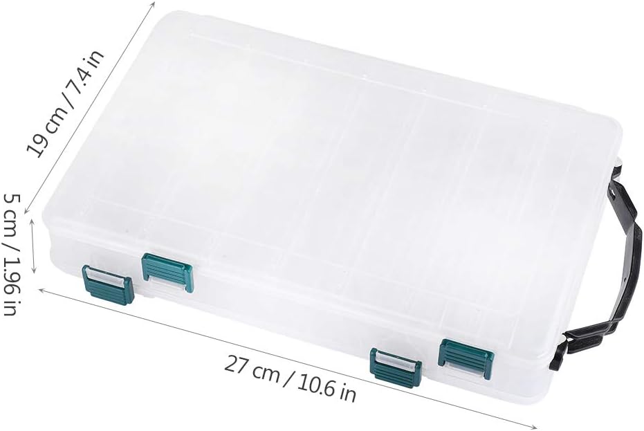 Doppelseitige Köderbox mit 14 Slots, 14 Slots