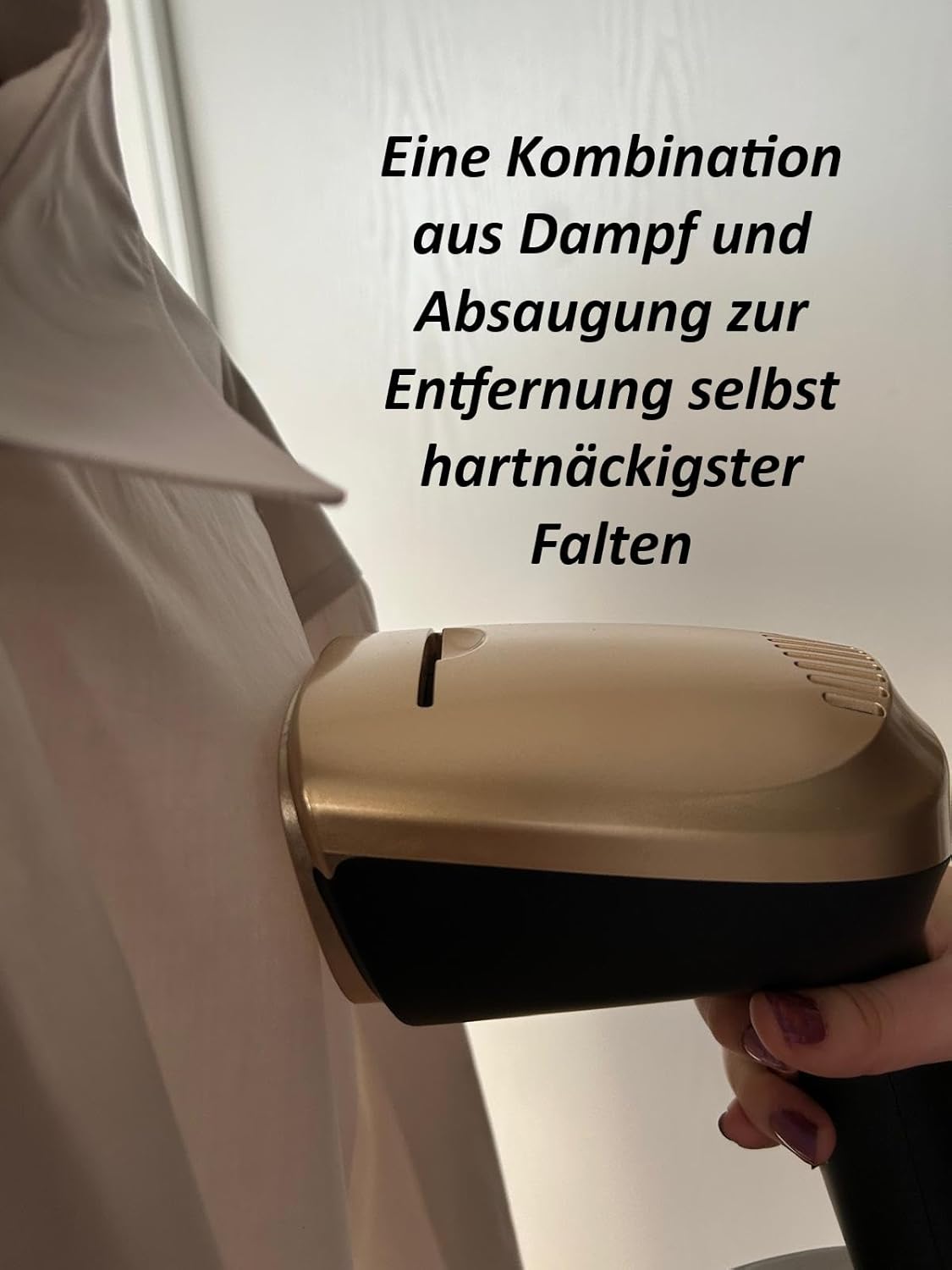 Dampfbügler mit Saugfunktion, Teflonsohle, 1500W