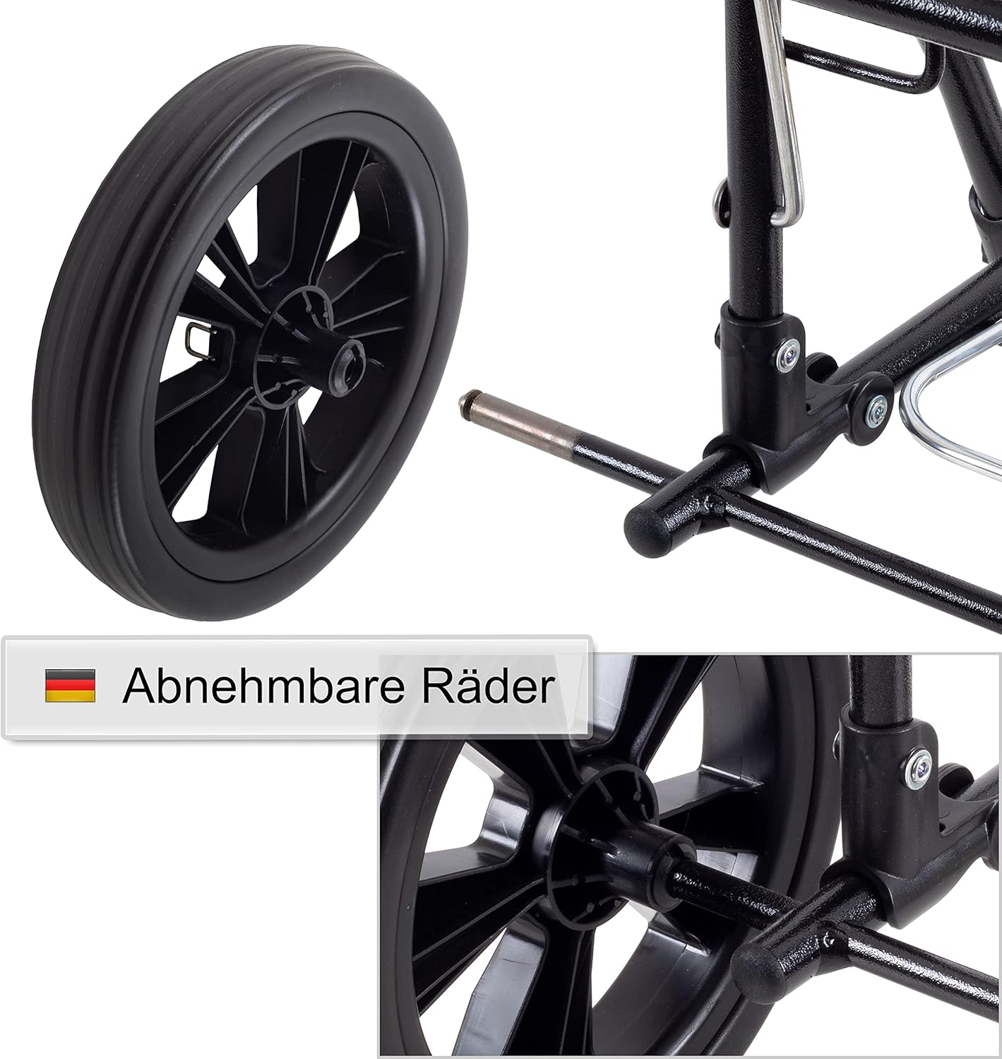Einkaufstrolley mit Sitz, klappbar, 46L Volumen, Rose